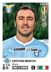 Sticker Cristian Brocchi - Calciatori 2011-2012 n. 256 - Panini