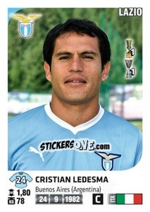 Figurina Cristian Ledesma - Calciatori 2011-2012 - Panini