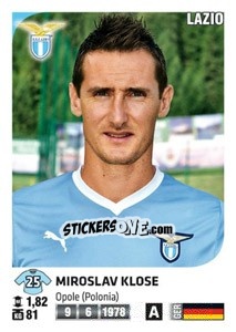 Sticker Miroslav Klose - Calciatori 2011-2012 - Panini