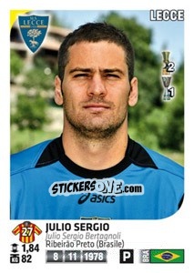 Sticker Julio Sergio - Calciatori 2011-2012 n. 266 - Panini