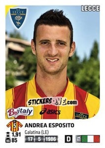 Cromo Andrea Esposito - Calciatori 2011-2012 - Panini