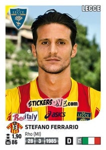 Sticker Stefano Ferrario - Calciatori 2011-2012 n. 274 - Panini