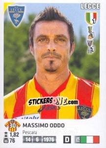 Cromo Massimo Oddo - Calciatori 2011-2012 - Panini