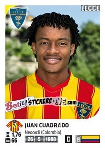 Cromo Juan Cuadrado - Calciatori 2011-2012 - Panini