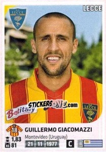 Sticker Guillermo Giacomazzi - Calciatori 2011-2012 - Panini