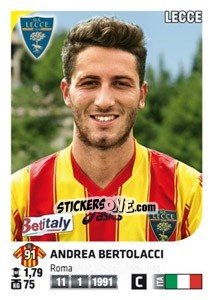 Sticker Andrea Bertolacci - Calciatori 2011-2012 n. 282 - Panini