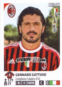 Sticker Gennaro Gattuso - Calciatori 2011-2012 - Panini