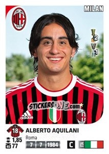 Sticker Alberto Aquilani - Calciatori 2011-2012 - Panini
