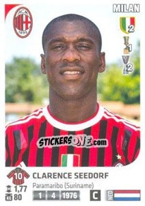 Sticker Clarence Seedorf - Calciatori 2011-2012 n. 306 - Panini