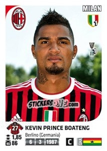 Cromo Kevin Prince Boateng - Calciatori 2011-2012 - Panini