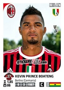 Sticker Kevin Prince Boateng - Calciatori 2011-2012 n. 307 - Panini