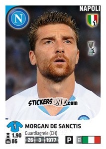 Sticker Morgan De Sanctis - Calciatori 2011-2012 n. 314 - Panini