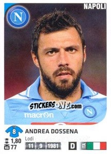 Figurina Andrea Dossena - Calciatori 2011-2012 - Panini