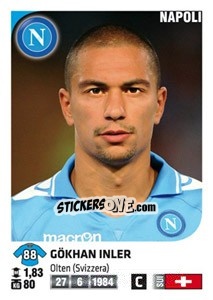 Sticker Gökhan Inler - Calciatori 2011-2012 n. 327 - Panini