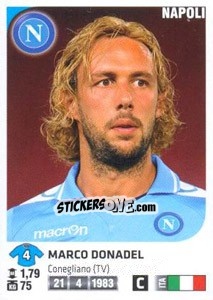 Sticker Marco Donadel - Calciatori 2011-2012 n. 330 - Panini
