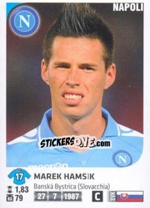 Cromo Marek Hamsik - Calciatori 2011-2012 n. 332 - Panini