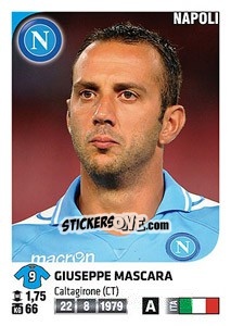 Sticker Giuseppe Mascara - Calciatori 2011-2012 n. 333 - Panini