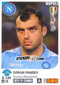 Figurina Goran Pandev - Calciatori 2011-2012 - Panini