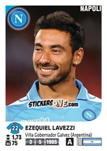 Figurina Ezequiel Lavezzi - Calciatori 2011-2012 - Panini