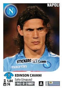 Sticker Edinson Cavani - Calciatori 2011-2012 n. 336 - Panini