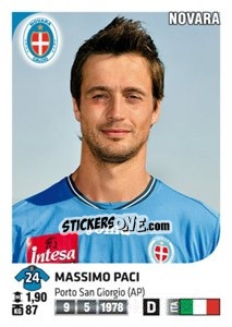 Sticker Massimo Paci - Calciatori 2011-2012 n. 341 - Panini