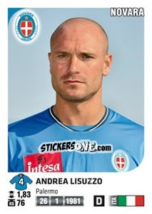 Cromo Andrea Lisuzzo - Calciatori 2011-2012 - Panini