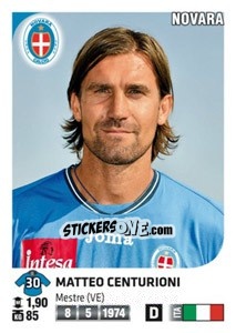 Sticker Matteo Centurioni - Calciatori 2011-2012 n. 346 - Panini