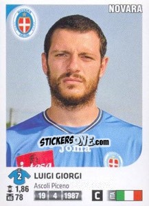 Sticker Luigi Giorgi - Calciatori 2011-2012 - Panini