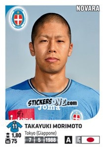 Cromo Takayuki Morimoto - Calciatori 2011-2012 n. 358 - Panini