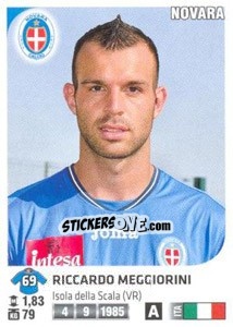 Sticker Riccardo Meggiorini - Calciatori 2011-2012 n. 360 - Panini