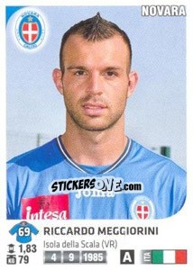 Figurina Riccardo Meggiorini - Calciatori 2011-2012 - Panini