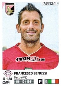 Cromo Francesco Benussi - Calciatori 2011-2012 - Panini