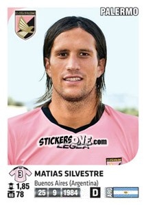Cromo Matias Silvestre - Calciatori 2011-2012 - Panini