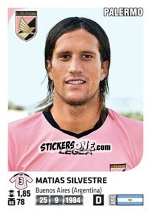 Cromo Matias Silvestre - Calciatori 2011-2012 n. 364 - Panini