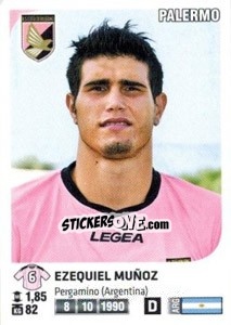 Figurina Ezequiel Muñoz - Calciatori 2011-2012 - Panini