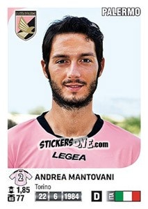 Sticker Andrea Mantovani - Calciatori 2011-2012 n. 371 - Panini