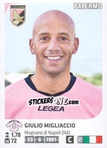 Sticker Giulio Migliaccio - Calciatori 2011-2012 - Panini