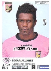 Sticker Edgar Alvarez - Calciatori 2011-2012 n. 376 - Panini