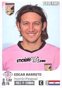 Cromo Edgar Barreto - Calciatori 2011-2012 - Panini