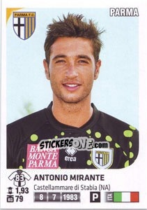 Figurina Antonio Mirante - Calciatori 2011-2012 - Panini