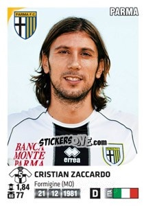 Sticker Cristian Zaccardo - Calciatori 2011-2012 n. 393 - Panini