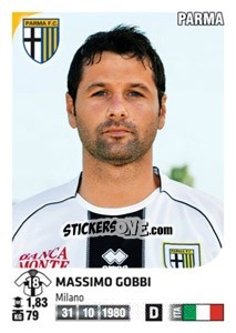 Sticker Massimo Gobbi - Calciatori 2011-2012 n. 395 - Panini
