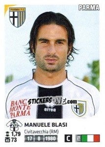 Sticker Manuele Blasi - Calciatori 2011-2012 n. 398 - Panini