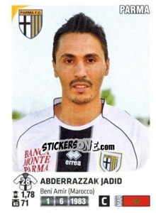 Figurina Abderrazzak Jadid - Calciatori 2011-2012 - Panini