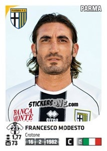 Sticker Francesco Modesto - Calciatori 2011-2012 - Panini
