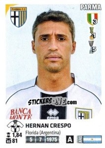 Sticker Hernan Crespo - Calciatori 2011-2012 n. 408 - Panini