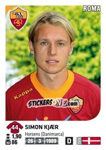 Sticker Simon Kjaer - Calciatori 2011-2012 - Panini