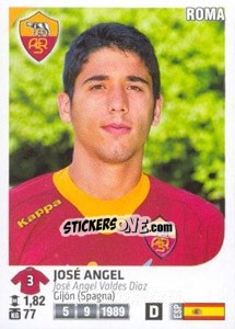 Sticker José Angel - Calciatori 2011-2012 n. 420 - Panini