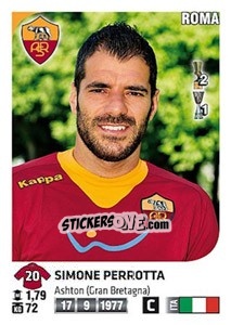 Sticker Simone Perrotta - Calciatori 2011-2012 n. 422 - Panini
