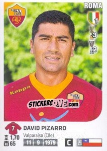 Sticker David Pizarro - Calciatori 2011-2012 n. 423 - Panini
